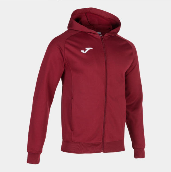 Joma Menfi Full Zip Hoodie Burgundy